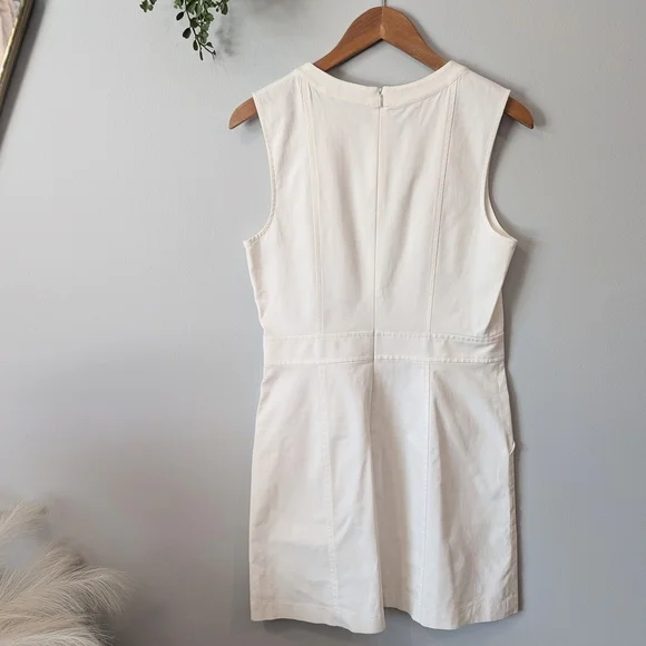 Theory White Sleeveless Sheath Midi Dress - Picture 4 of 10